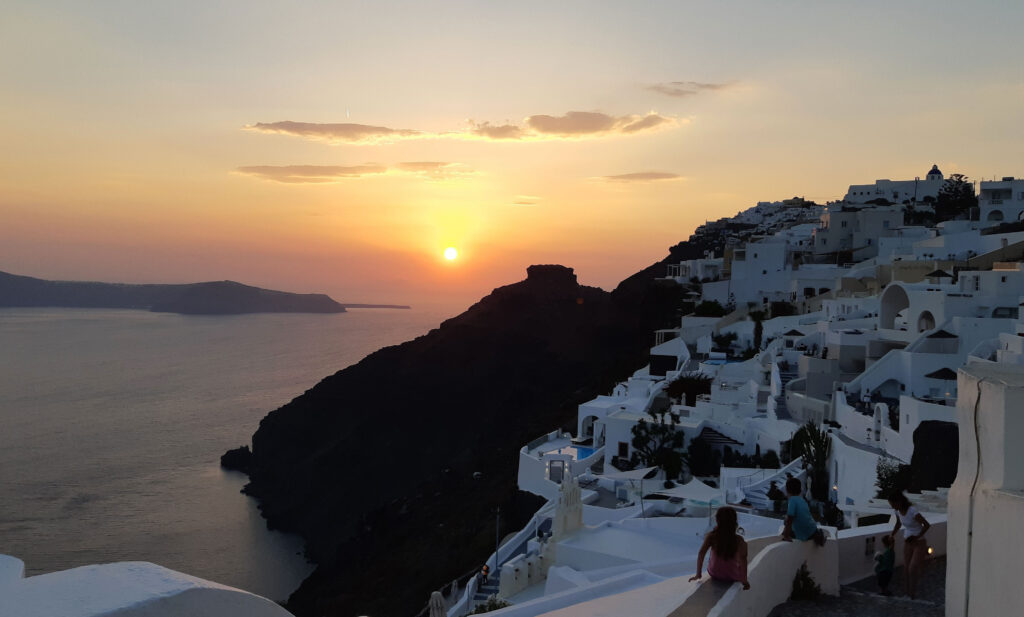 Päikeseloojang, Santorini, Kreeka saared